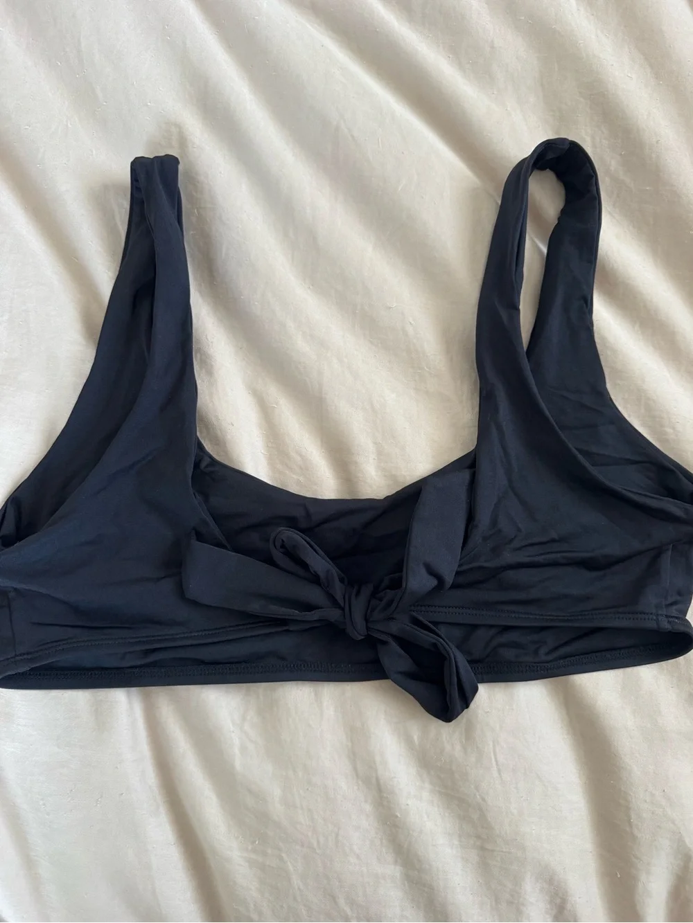 Monday Swimwear Black Wireless Scoop Bralette